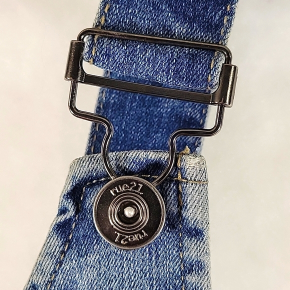 Rue21 Overall Denim Jumper Dress Size M - Picture 3 of 8